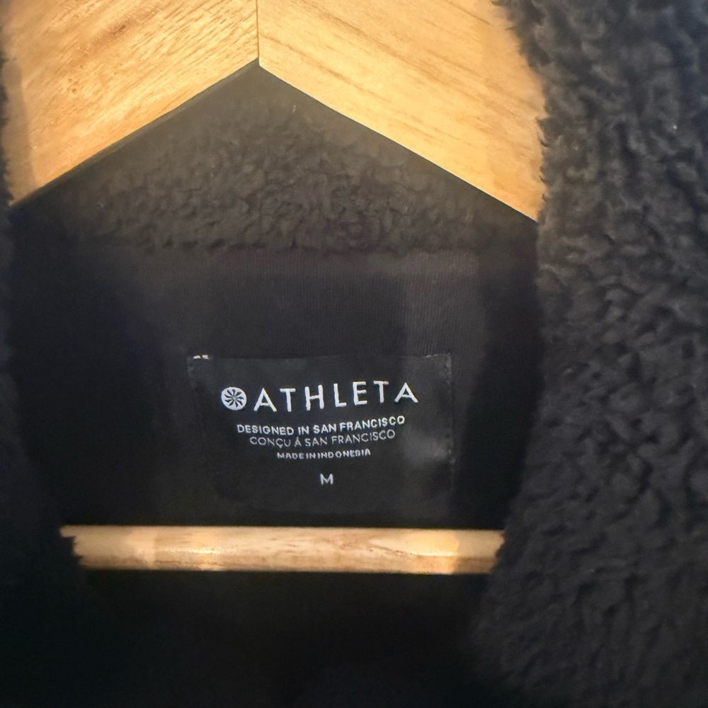 Athleta Black Sherpa Jacket - Picture 2 of 3